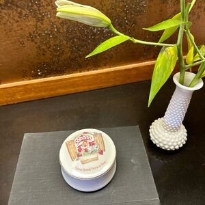 1980 Strawberry Shortcake Porcelain Round Trinket Box Home Sweet Home Is Best